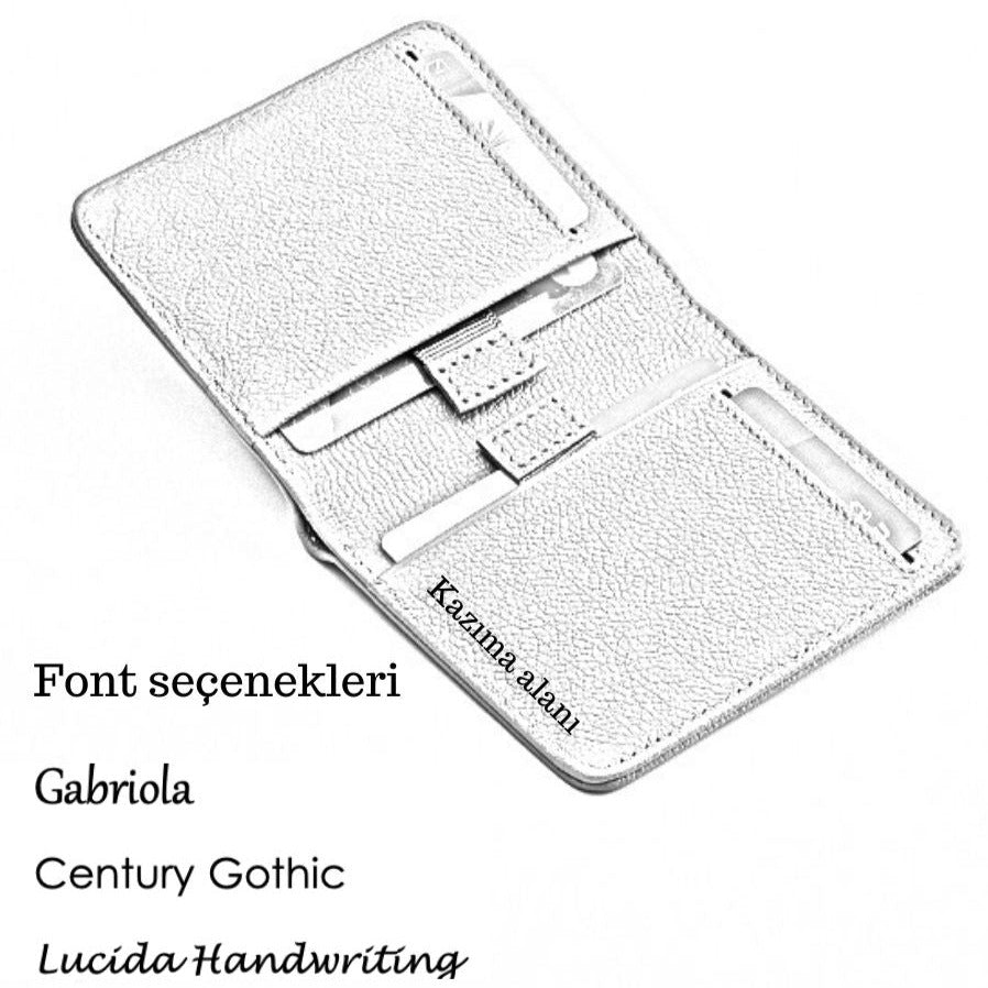 Bifold Classic Leather Wallet Grey
