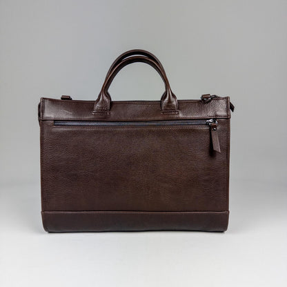 Deri Briefcase Evrak Çantası - Kahve